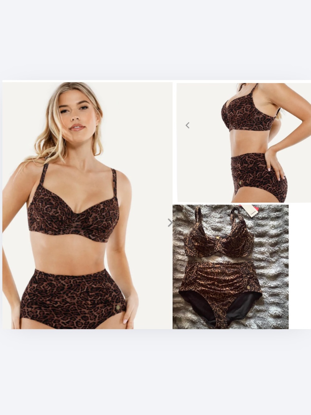 Popilush Shapewear Ruched Tummy-Control Bikini Set.